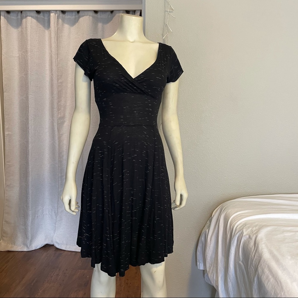 Simple black dress.